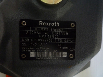 A10VS045DFR1 31R-PA12N00力士乐柱塞泵接线盒详解